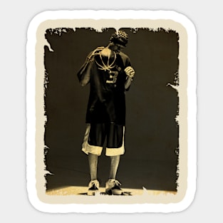 Allen Iverson - Vintage Design Of Basketball Sticker